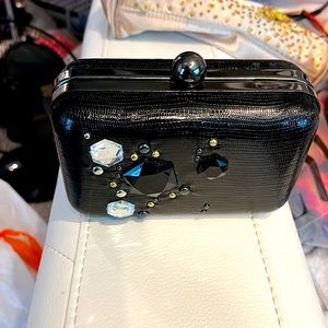 Clutch - Black w/ Gems